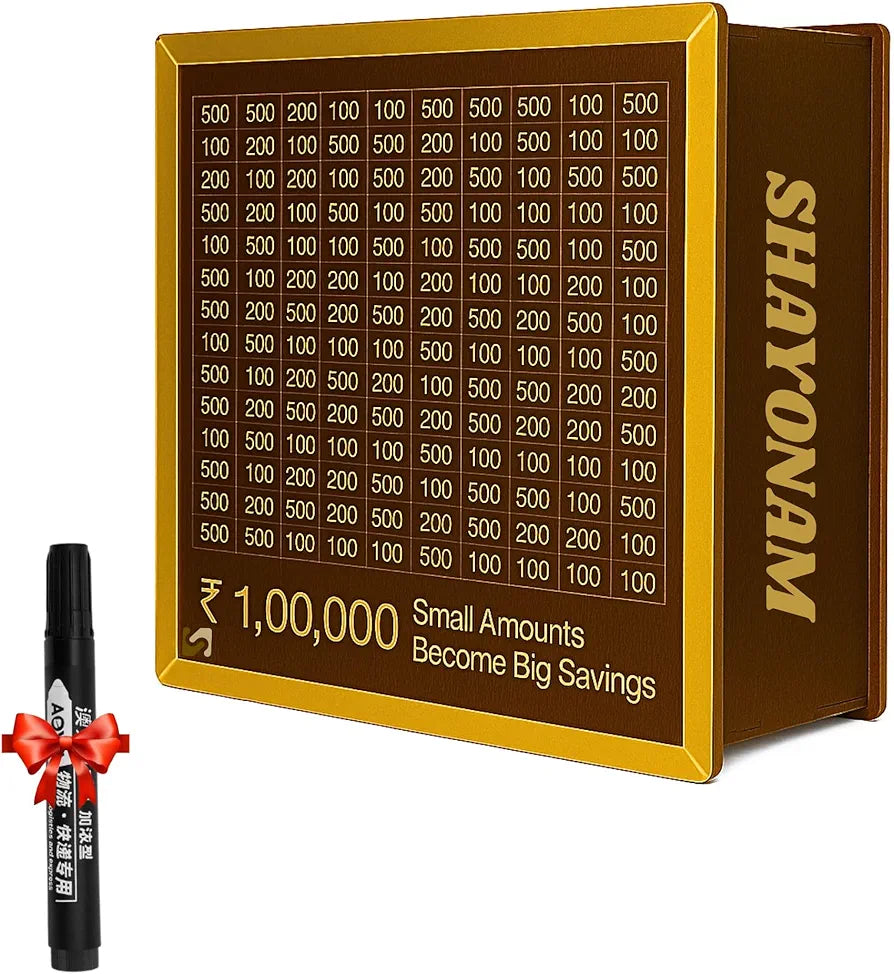 Savings Challenge Piggy Bank